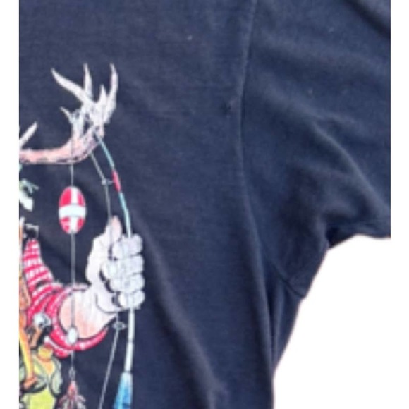 1980s Outdoors Sportsman’s Novelty T Shirt Single Stitch / Men’s Medium * - Picture 4 of 4